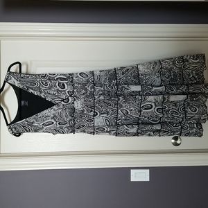 V-Neck Midi Dress, 2X